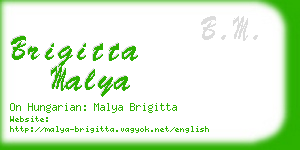 brigitta malya business card